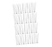 DECOMELODY 4 pièces Barrière Oiseaux Acier Inoxydable Kit pour Éloigner Pigeons et pour Toits et Fences Facile à Installer et Durable