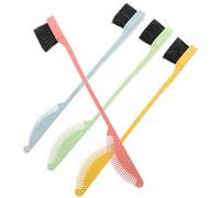 DECOMELODY 4 pièces Brosse à Sourcils Double Tête Multi-usage Peigne Cils et Sourcils Légère et Portable pour Maquillage et Retouches Déplacement