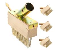 DECOMELODY 4 Pièces Brosse de Désherbage Fil Acier pour et Brosse Manuelle pour Nettoyage des Joints et Élimination des Mauvaises
