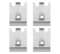 DECOMELODY 4 pièces Clip de Fixation Inox pour Étagère Congélateur Support Réglable Robuste pour Frigo Lot de Clips de Suspension Stable