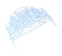 DECOMELODY 4 pièces Clôture de Jardin Décorative Plastique Blanche Clôture Extérieure Facile à Installer Ornement Pratique pour Pelouse et Potager Adaptable et Démontable