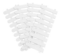 DECOMELODY 4 pièces Clôture Jardin Blanche Renforcée Bordure Décorative Portable et Facile à Installer pour Pelouse et Clôture Temporaire pour Animaux Extérieur