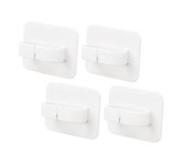 DECOMELODY 4 pièces Crochets de Rangement Multifonctions Supports Muraux Sans Perçage pour Salle de Bain et Cuisine Porte Bouteilles Spray Organisateur Pratique pour
