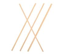 DECOMELODY 4 pièces Dollhouse Wood Strips for Miniature House Building Creative DIY Craft Accessories Natural Texture and Easy to Install