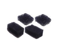 DECOMELODY 4 pièces Éponge de Maquillage Professionnelle Noire Texture à Pores Variés pour Spéciaux Halloween Outil et pour Artistes Maquilleurs