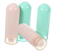 DECOMELODY 4 pièces Flacons Voyage Rechargeables Lot de Bouteilles Compactes Abs pour Shampoing Lotion Cosmétiques sans Fuite Pratiques pour Déplacements