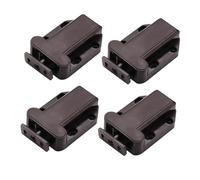 DECOMELODY 4 pièces Loquets de Porte Plastique Dispositif Auto Verrouillant à Pousser pour Armoires et Placards Loquets de Sécurité Rétractables Petit pour Meubles