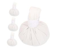 DECOMELODY 4 pièces Lot de Boules de Massage Thaï aux Plantes Compresses Chauffantes Portables pour Relaxation et Soulagement Musculaire Pochettes Aromatiques pour Spa Corporel Complet