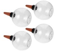 DECOMELODY 4 Pièces Lot de Globes Arrosage Automatiques avec Piques Dispositif Auto-arrosage Lent pour Petites Plantes Système de Goutte à Goutte pour Pots Intérieur Libération Eau Prolongée
