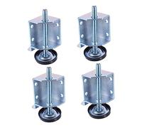 DECOMELODY 4 pièces Meubles Réglables Inoxydable Niveleurs de Meubles Antidérapants pour Équilibrer Armoires et Tables