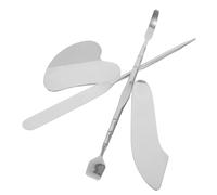 DECOMELODY 4 Pièces Outils Gua Sha Acier Inoxydable pour Visage Modelage Mandibulaire Extraction Points Noirs Application Visage Précise Soin Doux et Confortable