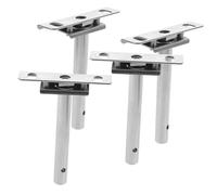 DECOMELODY 4 pièces Supports Étagère Flottants Invisibles Acier Laminé à Froid Charge Lourde Finition pour Salon Chambre Bureau Magasin