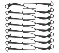 DECOMELODY 40 Pièces Clips Plastique pour Gouttière Résistants Au Vent Fixations Protection Maille Anti-obstruction pour Gouttières Extérieures Crochets Fixes Jardin et Toiture