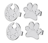 DECOMELODY 4pièces Bague Pour Vernis à Ongles Plateau De Mélange Pour à Ongles Anneaux Créatifs Pour Manucure Lot