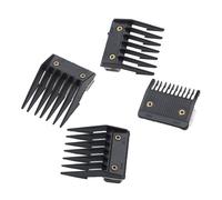 DECOMELODY 4pièces Peignes De Limitation Pour Tondeuse Professionnelle Accessoires De Coupe De Cheveux Avec Guides De Outils De Positionnement Pour Salon à Domicile Couleur Métallique