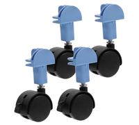 DECOMELODY 4pièces Roues Pivotantes pour Cage à Chats Lot de Accessoires De Remplacement pour Mobilité Et Nettoyage Facile Compatible avec Divers Configurations De Cages Roues Stables Et