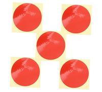 DECOMELODY 5 feuilles Autocollants Indicateurs Manomètre Adhésifs Résistants pour Identification Haute et Basse Pression Étiquettes Rondes Rouges