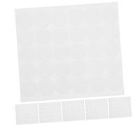 DECOMELODY 5 feuilles Pastilles Adhésives Rondes Transparentes Double Face Haute Autocollants Amovibles pour Affiches et Bricolage Lot