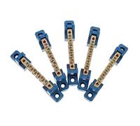 DECOMELODY 5 pièces Borne de Jonction Laiton pour Distribution Électrique Résistante Corrosion Usage Industriel et Bloc Terminal Durable et Pratique