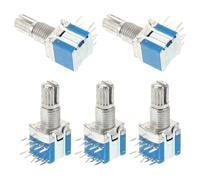 DECOMELODY 5 pièces Interrupteur Rotatif Compact avec Arbre pour Projets DIY Encodeur Digital et Fiable Commutation Rapide et Flexible des Circuits