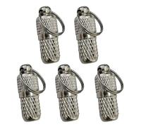 DECOMELODY 5 pièces Pendentifs Anti-Perte pour Collier de Chien et Chat Lot de Décoration Suspendue et Légère avec Anneau Attache Accessoire Identité pour Chiot et Chaton