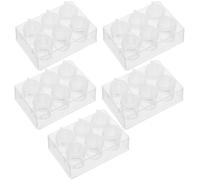 DECOMELODY 5 Pièces Plaque de Culture avec Couvercle Plastique Transparent Traité pour Laboratoire Chimie Stable et Polyvalente pour Expériences Scientifiques Lot de Plaques