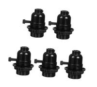 DECOMELODY 5 pièces Retro Pendant Lamp Holder With Rotary Knob Switch Socket For Indoor Hanging Lights Vintage Style