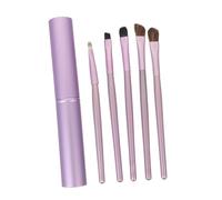 DECOMELODY 5 pièces Set Pinceaux Maquillage Yeux Poils Doux Estompeurs Précis pour Fard à Paupières Kit Cosmétique Portable pour Filles et Femmes