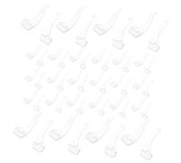 DECOMELODY 50 Paires Lot de Crochets Silicone pour Lunettes Antidérapants Souples et Confortables Accessoires Transparentes pour Maintien Sécurisé Derrière Les Oreilles Protection Anti-Chute