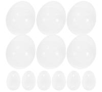 DECOMELODY 50 pièces Boules Plastique Transparentes Coquille Œuf à Remplir pour Fêtes Décoratives Rangement Jouets et Bonbons Accessoires pour Machines à Jouets et Cadeaux et Facile à Ouvrir