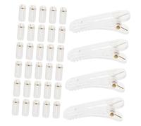 DECOMELODY 50 Pièces Pinces à Cheveux Transparentes pour DIY Bases Plastique Incolore Barrettes Simples Dent Accessoires pour Création de Bijoux Capillaires et Artisanat