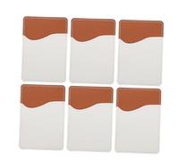 DECOMELODY 6 Ensembles Porte Téléphone Cuir PU Sublimation Adhésif pour Bancaires et Id Support DIY pour Personnalisation
