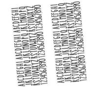 DECOMELODY 6 feuilles Autocollants Lettres Adhésives Stickers Alphabet PVC Étanche et Résistant à Huile pour Boîte Aux Lettres Décor Bureau et Maison