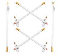 DECOMELODY 6 Pièces Crayons à Sourcils Bois Multifonctions Crayon Intégré Eyeliner et Crayon Barbe Résistants à Eau et Anti-bavure pour Hommes et Femmes Stylo Maquillage Précis pour Ligne de