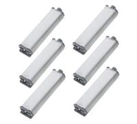 DECOMELODY 6 pièces Lot de Charnières Invisibles pour Portes Armoire à Fermeture Douce Système Push Open Acier Amortisseur Silencieux sans Poignée Adapté Cuisine et Salle de Bain