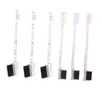 DECOMELODY 6pièces Lot De Peignes à Sourcils Pour Maquillage Outil De Coiffure Dessin Pratique Pour Usage Professionnel Et Domestique