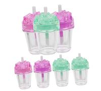 DECOMELODY 7 Pièces Flacons De Gloss Rechargeables Et Vides Pour Soin Des Lèvres Kit De Fabrication De Gloss Pour Lèvres Conteneurs De Transparent Pour Diy Et Travail De Beauté