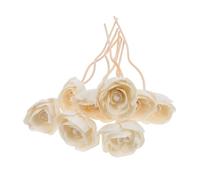DECOMELODY 8 pièces Bâtonnets Diffuseur Rotin avec Fleurs Parfumées Tiges pour Diffuseur Absorption Rapide et Décoration Intérieure Naturelle
