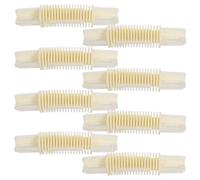 DECOMELODY 8 pièces Connecteur Coudé à Charnière Plastique Réglable pour Tringles à Rideaux Lot de Léger et Ajustement Flexible pour Angles