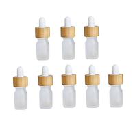 DECOMELODY 8 pièces Lot de Flacons Verre avec Pipette Compte Gouttes Bouteilles Rechargeables pour Huiles Essentielles et Lotions Voyage et Usage