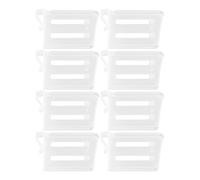 DECOMELODY 8 pièces Lot de Séparateurs Réglables pour Porte Latérale de Réfrigérateur Organiseur Modulable pour Compartiments Boissons Lait Épices Diviseurs Robustes et pour Rangement