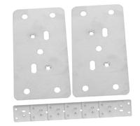 DECOMELODY 8 pièces Plaque de Renforcement de Porte Kit Installation Serrure à Pêne Dormant avec Fixation Sphérique Épaisse pour Réparation et Sécurisation des Portes Armoire