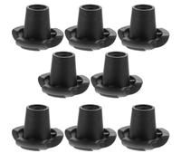 DECOMELODY 8 Pièces Rubber Hiking Pole Tips Inner Diameter Non-Slip Walking Stick End Caps with Shock Absorption for Crutches and Trekking Poles Fit for Outdoor Hiking and Camping Stability