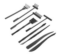 DECOMELODY 9 pièces Râteaux Zen pour Jardin de Sable Outils et Petits pour Décoration Précise Soulagement Stress et Création de Motifs Délicats