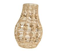 DECOMELODY Abat Jour Plafonnier Papier Tressé Style Chinois Couvercle Protecteur pour Lampe Salon Plafond Design Créatif et Pratique Poussière