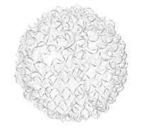 DECOMELODY Abat Jour Verre Transparent avec Fil Aluminium Globe Décoratif Remplacement pour Lustre Design et Installation Facile Éclairage Lumineux et Élégant