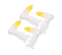 DECOMELODY Abreuvoir Automatique pour Volailles Et Lapins Système D'abreuvement Tétine De Lapin 4 Pièces Accessoire pour Élevage Cage Système De Picorage Fiable pour Cailles Et Poulets