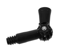 DECOMELODY Adaptateur D’Angle Rotatif 360° pour Manche Télescopique Fileté Rallonge de Pinceau Multi-Angles en Plastique Léger Outil de Nettoyage Extensible pour Gouttières et Fenêtres