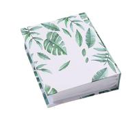 DECOMELODY Album de Présentation pour Autocollants D'ongles, 100 Emplacements, Motif Feuilles Vertes, Format Compact, Organise Stickers Nail Art, Léger et Portable pour Manucure à Domicile
