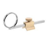 DECOMELODY Anneau Coulissant Métallique pour Trompette Petite Taille avec Vis de Fixation Accessoire pour Tirage de Soupape, Bague de Valve Ergonomique, Compatible Instruments à Vent,